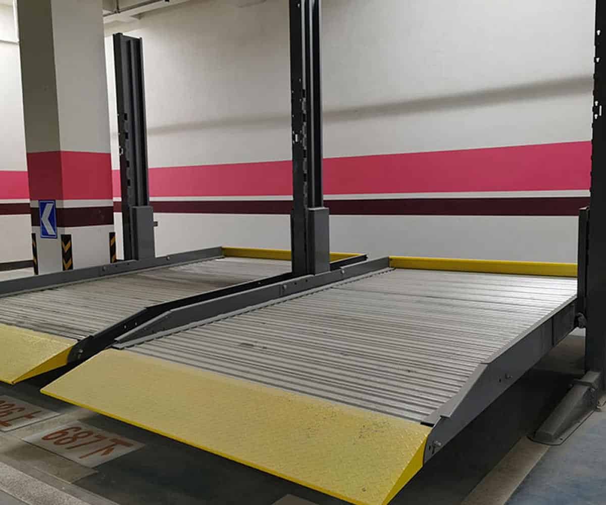 重慶市上下立體車庫停車設(shè)備改造
