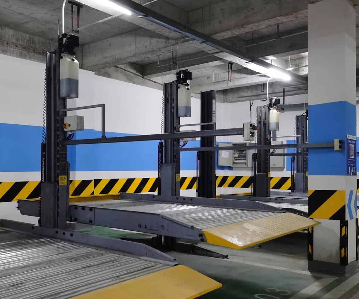 印江縣兩柱機(jī)械停車位安裝