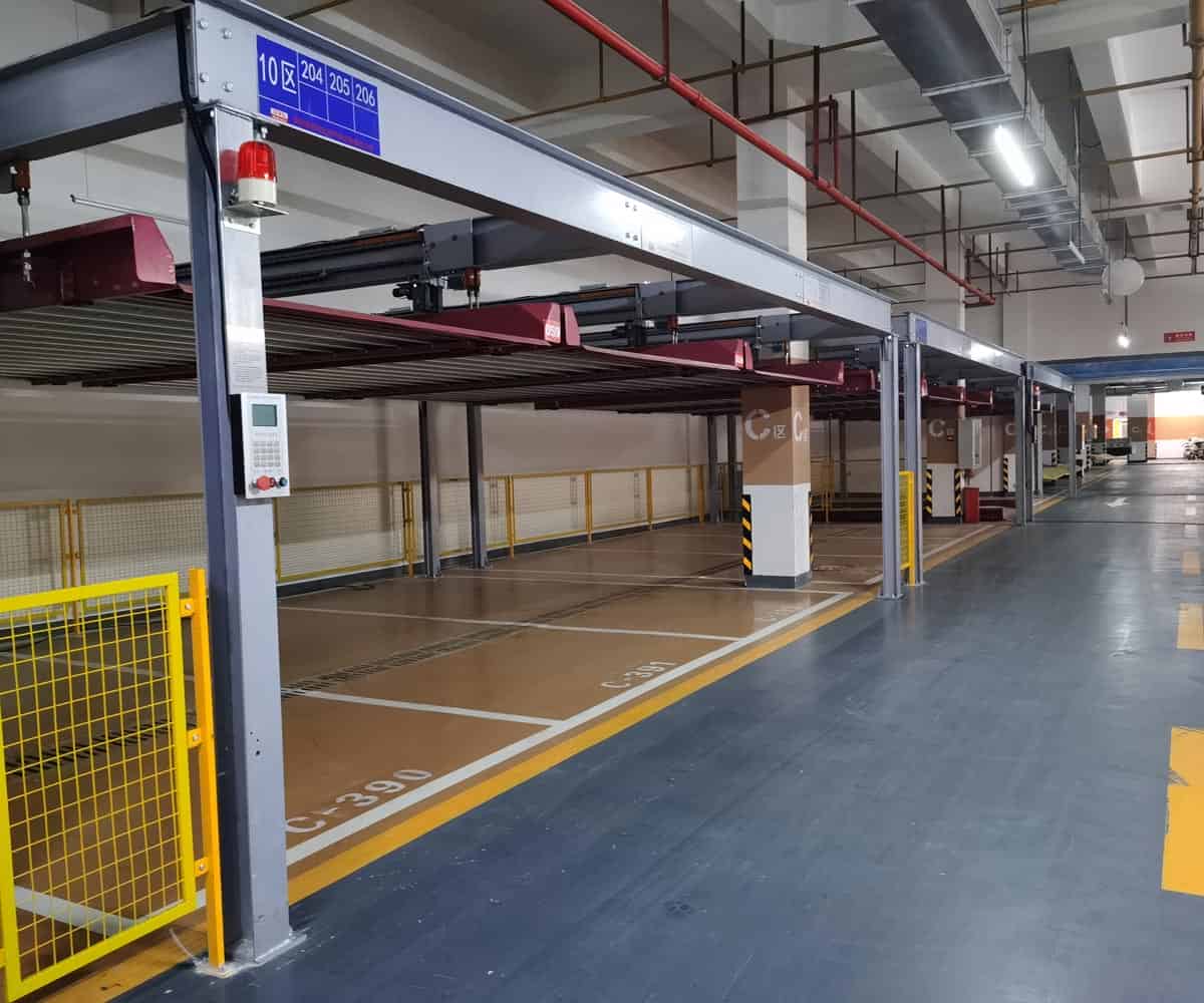 江口縣地下室四柱機械式停車設(shè)備